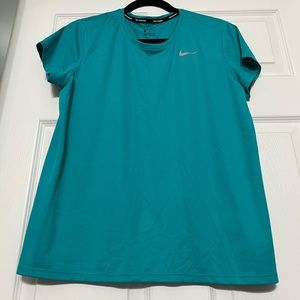 Teal blue Nike running shirt